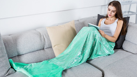 Mermaid Tail Blanket | $14 | Amazon | Use code XRPCTIAB